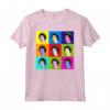 Elizabeth Nine Piastrelle Quadrate Pop Art Regina d'Inghilterra Maglietta - Yas Queen of England - Abbigliamento Reale e Unico