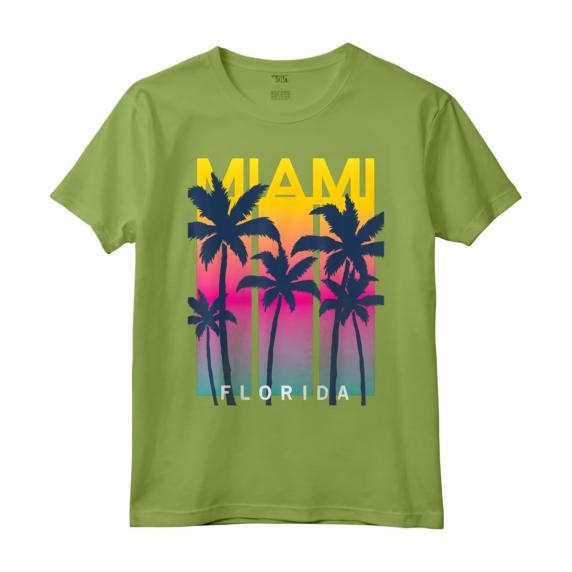 Colorful Miami Florida Graphic Design Tees - I Love Miami Vintage Retro Beach T-shirt for Men, Women, and Kids - Miami Summer Vibes Shirt for a Stylish Look