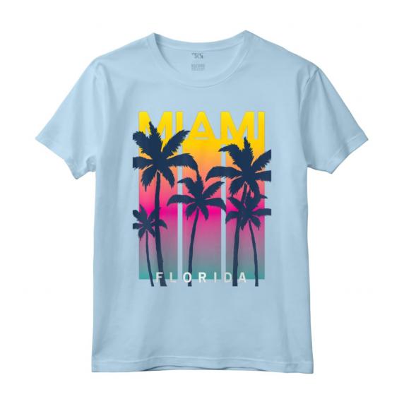 Colorful Miami Florida Graphic Design Tees - I Love Miami Vintage Retro Beach T-shirt for Men, Women, and Kids - Miami Summer Vibes Shirt for a Stylish Look
