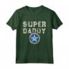 Scudo di Superpapà - Il Miglior Cuore Maglietta per la Festa del Papà - Ideale per Padri e Nonni - Papà è il Mio Eroe