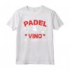 Padelista Padel E Vino - Maglietta per Giocatori di Padel Tennis - Regalo Divertente per Uomini, Donne e Ragazzi