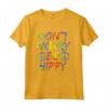 Maglietta Hippie Don't Worry Be Hippy - Camicia Arcobaleno con Simboli della Pace - Ideale per Festival e Yoga