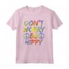 Maglietta Hippie Don't Worry Be Hippy - Camicia Arcobaleno con Simboli della Pace - Ideale per Festival e Yoga