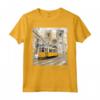 Lisbona Souvenir di Vacanza Vintage - Maglietta Portogallo con Design Tram 28 - Ideale per Viaggiatori e Backpackers