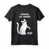 Personal Cat Servant Shirt Funny Black Cat Lover Gift Maglietta - Unique Present for Women or Girls Who Love Kitties - Ideal for New Year, Christmas, Valentine's Day or Mother's Day