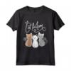 Cat Mom Design per Gatti - Maglietta per Mamme di Gatti - Ideale come Regalo per Amanti degli Animali