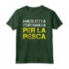 Maglietta Fortunata Per La Pesca - Divertente Regalo per Pescatore - Ideale per Amanti della Pesca (Tee Shirt ID: S018239)