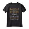 Ottobre 1962 Vintage - Maglia 61 Compleanno Anni Uomo Donna - Regalo Compleanno Unico e Retro - Edizione Limitata