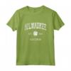 Milwaukee Wisconsin Vintage Shamrock Sport Maglietta - T-shirt San Patrizio Retrò per Mostrare l'Orgoglio Irlandese