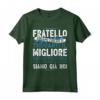 Super Regalo Miglior Fratello del Mondo - Maglietta Divertente per Compleanno o Natale - Ideale per la Festa del Papà