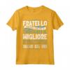 Super Regalo Miglior Fratello del Mondo - Maglietta Divertente per Compleanno o Natale - Ideale per la Festa del Papà