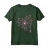 Ragno Web Halloween Costume Pastello Goth Heart Tshirt Maglietta - Divertente Graphic Tee per Halloween - Idea regalo per feste in costume