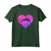 Grazioso Cuore Delfino - Maglietta Regalo per Ragazze e Donne - Ideale per Adolescenti e Bambini