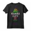 Mamma Elfo Famiglia Natale Personalizzata Divertente Maglietta - Regalo Unico per la Regina di Natale
