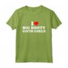 HapTiger I Heart Big Booty Goth Girls Red Heart Funny Retro Design Tee - Express Love for Gothic Girls