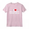 HapTiger I Heart Big Booty Goth Girls Red Heart Funny Retro Design Tee - Express Love for Gothic Girls