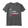 Divertente Te amo, Te quiero, Camicia Tequila - Regalo Perfetto Messicano Maglietta per Feste e Compleanni