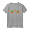Support Gay Les Pride - Maglietta con tette arcobaleno - Ideale per il Mese dell'Orgoglio LGBT e il Matrimonio Gay