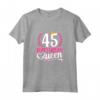 Compleanno 45 Anni Donna - Birthday Queen 45 - Maglietta 45esimo Compleanno Donna - Idea Regalo