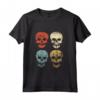 Design Vintage con Teschio di Halloween - Maglia a Manica Lunga Unisex per Donne e Uomini - Ideale per Halloween