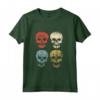 Design Vintage con Teschio di Halloween - Maglia a Manica Lunga Unisex per Donne e Uomini - Ideale per Halloween