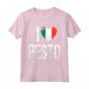 I Love Pesto - Camicia con Bandiera d'Italia - Maglietta per veri Amanti del Cibo Italiano