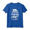Fare Cose Da Cowboy Tutto Il Giorno - Carino Maglietta Texas Cowboys - Ideale per Natale o Compleanno