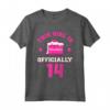 Questa Ragazza è Ufficialmente 14 - Maglietta Compleanno per Ragazza - Design Divertente per 14° Compleanno
