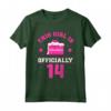 Questa Ragazza è Ufficialmente 14 - Maglietta Compleanno per Ragazza - Design Divertente per 14° Compleanno