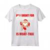 Santa Claus Muay Thai Fighter Divertente Design Maglietta per Natale - Regalo Xmas Muay Thai Trainer/Fans - Ideale per Capodanno 2020
