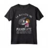 La Ragazza Del Pianoforte - Maglietta Regalo per Pianisti Amanti della Musica - Idea Regalo per Natale o Compleanno