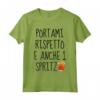 Portami Rispetto E Anche Uno Spritz - Maglietta per Amanti dello Spritz e del Vino - Regalo Divertente per Natale