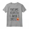 Portami Rispetto E Anche Uno Spritz - Maglietta per Amanti dello Spritz e del Vino - Regalo Divertente per Natale