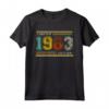 Design retrò di compleanno Limited 1983 Edition - Maglietta Vintage Anni '80 - Ideale per Uomo e Donna
