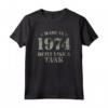 Made In 1974 Built Like A Tank - Maglietta Stile Militare Compleanno - Design Vintage per Fitness e Sollevamento Pesi