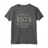 Made In 1974 Built Like A Tank - Maglietta Stile Militare Compleanno - Design Vintage per Fitness e Sollevamento Pesi