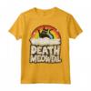 Retro Rainbow Cats - Divertente Death Meowtal Cat Maglietta Rock Vintage per Amanti dei Gatti e della Musica