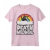 Retro Rainbow Cats - Divertente Death Meowtal Cat Maglietta Rock Vintage per Amanti dei Gatti e della Musica