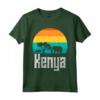 Esplora il Kenya al Tramonto - Maglietta Retrò Safari per Amanti della Fauna Selvatica - Ideale come Regalo per Chi Ama Viaggiare