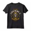 F-35 Lightning II Fighter Jet Aircraft Skull Design Vintage Maglietta - Ideale per appassionati di aviazione militare e regali per Natale