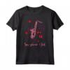 Ragazza Sassofonista - Idea Regalo Musica Jazz - Maglietta con Design di Sassofono - Perfetta per Natale o Compleanno