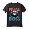 Il Boss Finale - Funny Gorilla Pro RPG Gamer Final Boss Player Maglietta - Ideale per Natale, Compleanno e Gaming