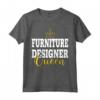 Funny MOBILI DESIGNER Queen Maglietta - Regalo Divertente per Natale o Occasioni Speciali - Ideale per Donne, Ragazze e Familiari