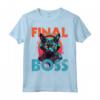 Il Boss Finale Funny Cat Pro RPG Gamer - Maglietta Player per Videogiochi - Ideale per Nerd di Console e Computer