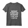 Donna Designer di Mobili Istantanei - Maglietta con Collo a V per Amanti del Caffè - Regalo Originale per Compleanno o Natale