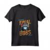 Donna Il Boss Finale - Funny Gorilla Pro RPG Gamer Final Boss Player Maglietta con Collo a V - Ideale per Nerd Console Mobile e Computer