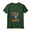 Donna Il Boss Finale - Funny Gorilla Pro RPG Gamer Final Boss Player Maglietta con Collo a V - Ideale per Nerd Console Mobile e Computer
