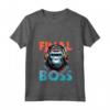 Donna Il boss finale Funny Gorilla Pro RPG Gamer Final Boss Player Maglietta con Collo a V - T-shirt Gamer divertente per gli amanti dei giochi retro e moderni