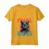 Donna Il boss finale - Funny Cat Pro RPG Gamer Final Boss Player Maglietta con Collo a V - Ideale per Natale, Compleanno o Convento da Gioco