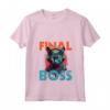 Donna Il boss finale - Funny Cat Pro RPG Gamer Final Boss Player Maglietta con Collo a V - Ideale per Natale, Compleanno o Convento da Gioco